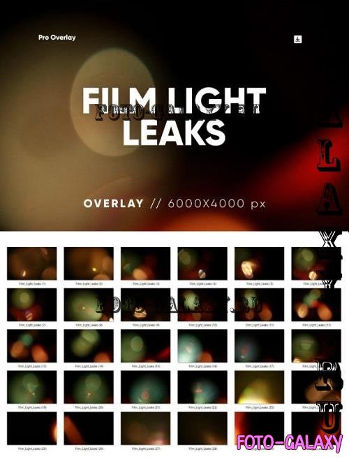 30 Film Light Leaks Overlay HQ - 26070580
