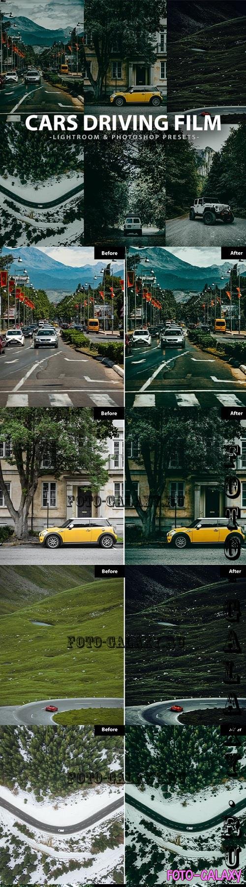 6 Cars Driving Film Lightroom and Photoshop Presets - 46593809