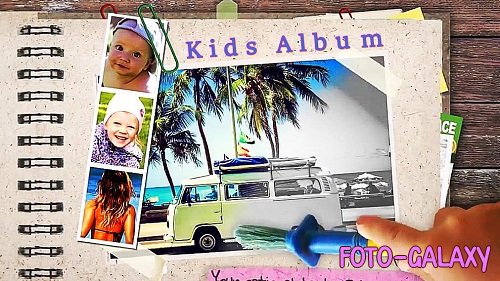 Kids Color the Photo Album 62349 - Project for After Effects