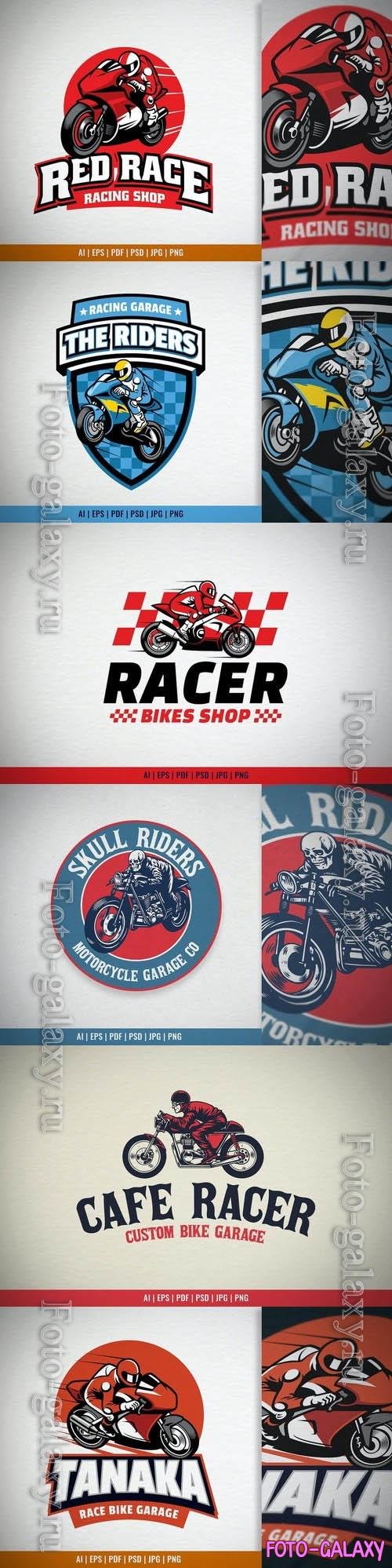 Motorbike Racing Garage Logo Template