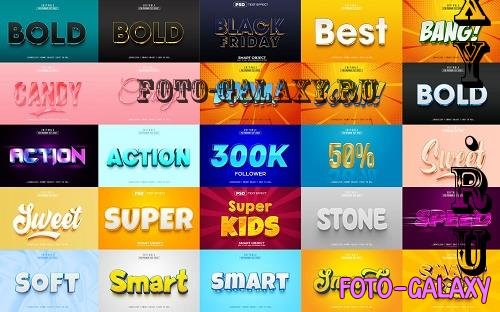 25 Best 3D Text Effect Bundle - 16071787