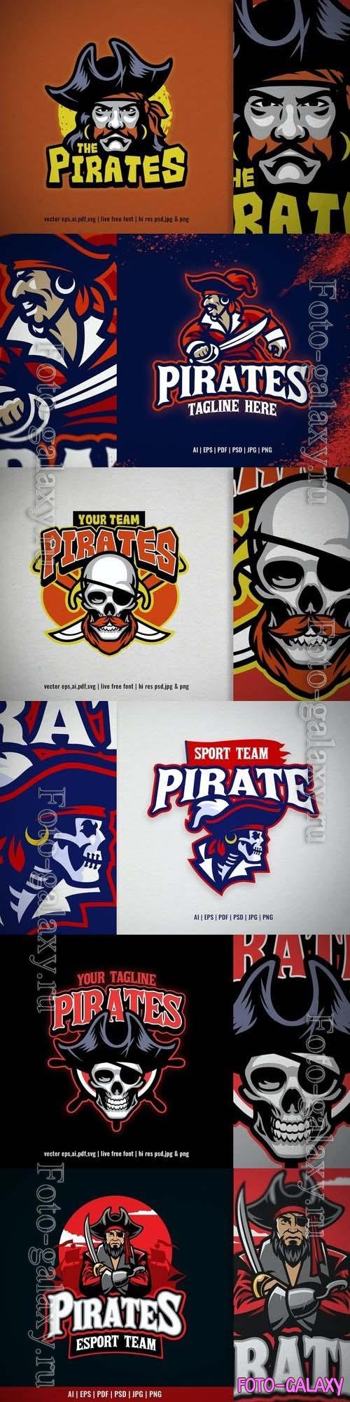 Pirate Captain for Sport and Esport Team Logo