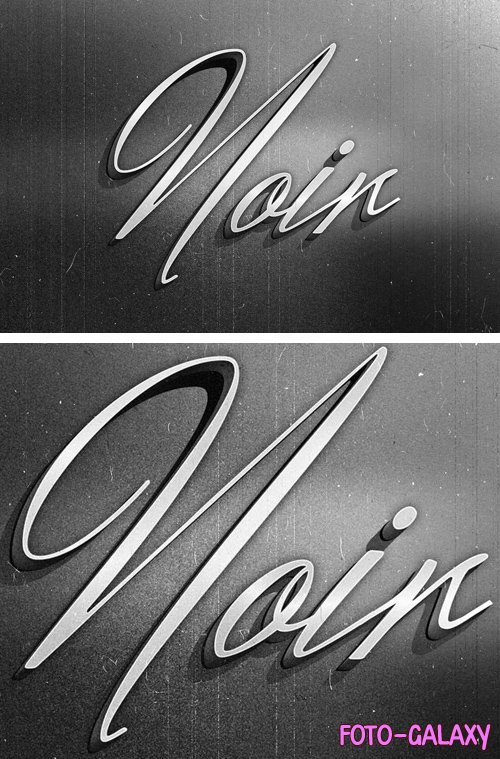 Old Film Text Effect for Photoshop