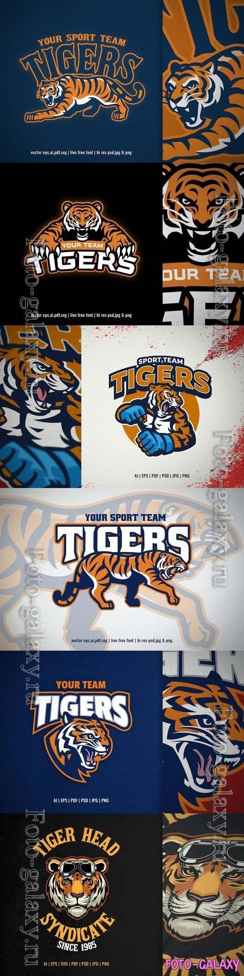 Tiger sport and e-sport logo