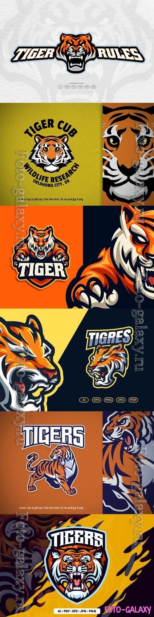 Tiger Mascot Esport Logo