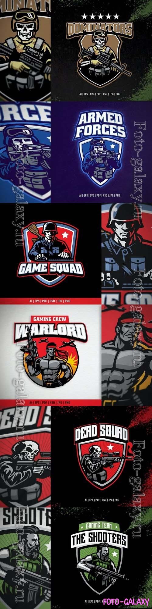 Soldier Mascot for Sport and Esport Logo