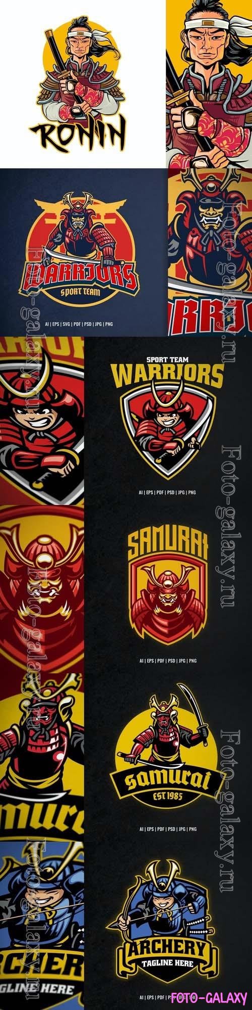 Samurai Warrior Sport and Esport Logo