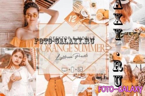 12 Orange Summer Lightroom Presets