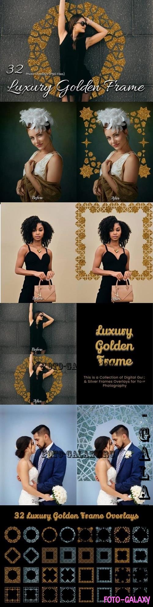 32 Luxury Golden Frame Pack - 27124347
