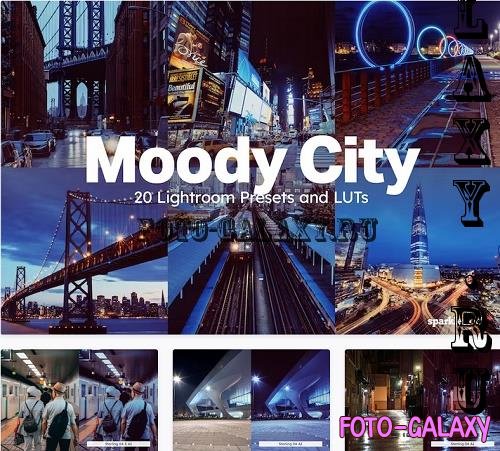 20 Moody City Lightroom Presets LUTs - 26973506