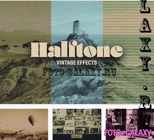 Halftone Vintage Effects - 26700943