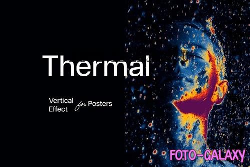 Heat Map Poster Photo Effect - 14483591