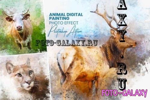 Animal Digital Painting Photo Effect - 21342099