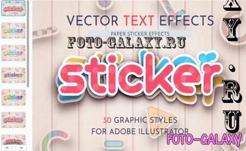 30 Paper Sticker Text Effects - 31384960