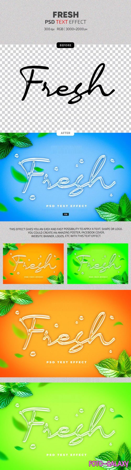 Fresh Text Effects for Photoshop