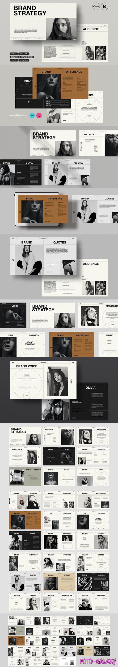 HUGS - Brand Strategy InDesign Templates