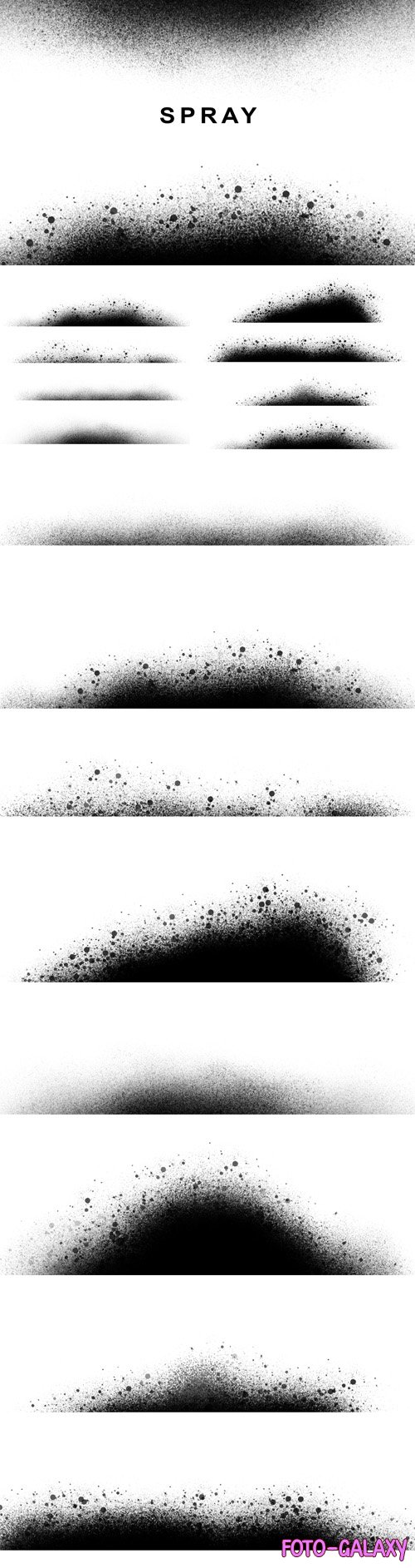 Dust Spray Brushes for Photoshop
