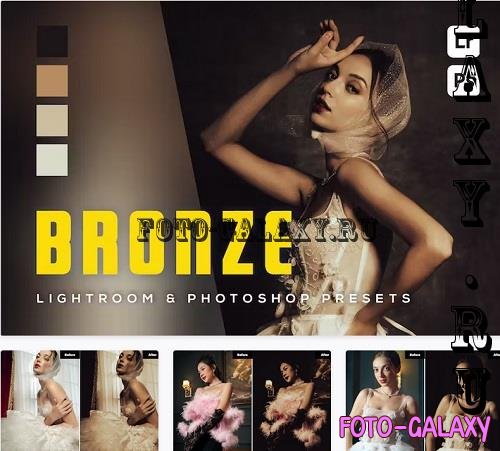 6 Bronze Lightroom and Photoshop Presets - U475C6C