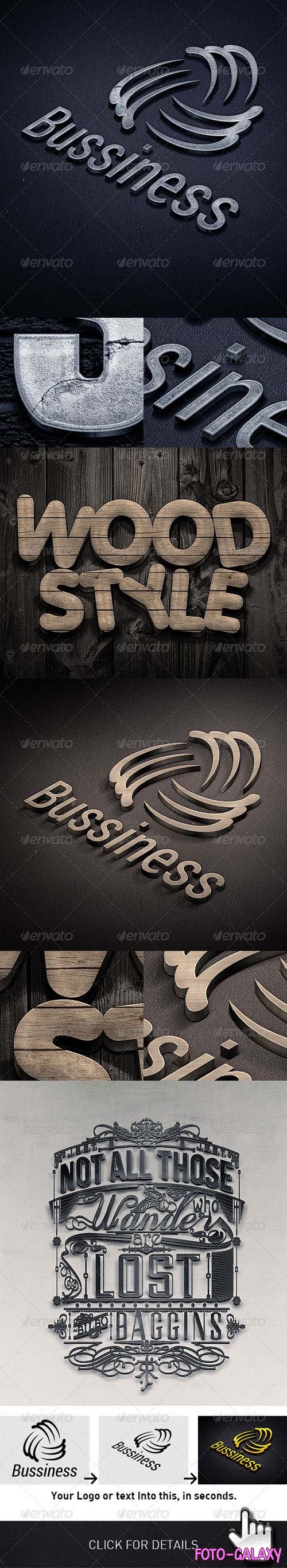 Photorealistic 3D Logo Mockups for Photoshop