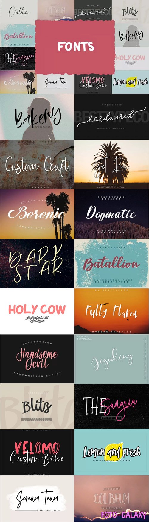 20 Funtastic Fonts Collection