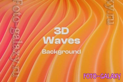 3D Modern Gradient Waves Background