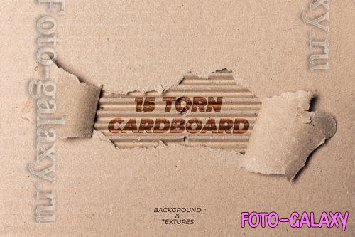 15 Torn Cardboard Paper Background Texture