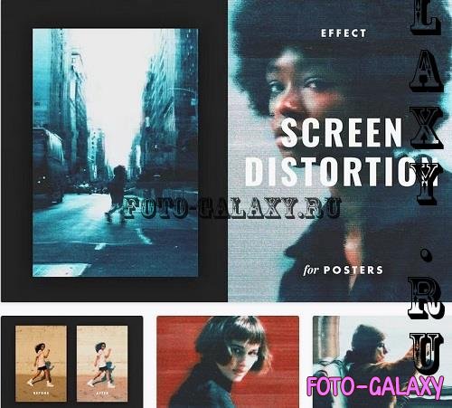 Screen Distortion Poster Effect - 10947951