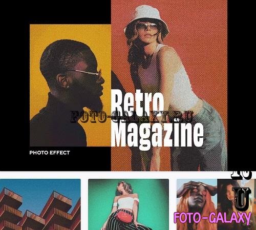 Retro Magazine Halftone Poster Photo Effect - ALTVNG9