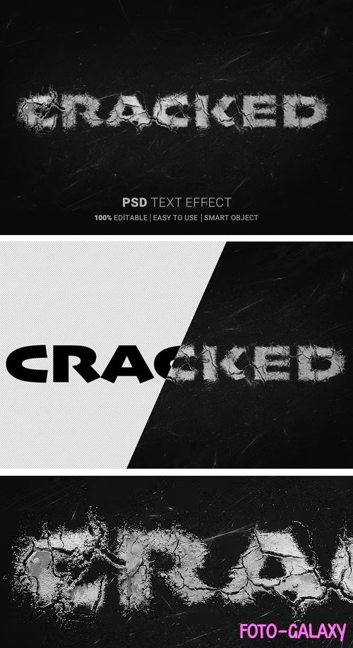 Cracked Photoshop Text Effect