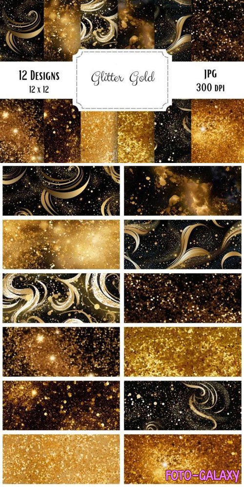 Glitter Gold Patterns Collection