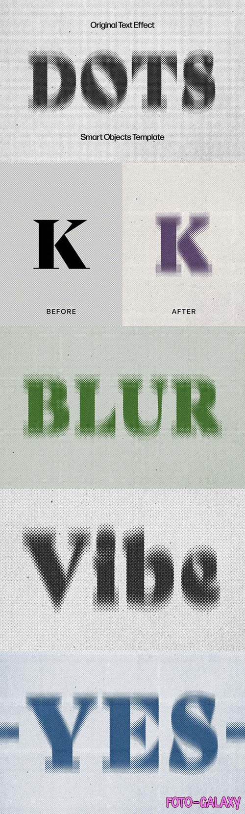 Blurred Dots Photoshop Text Effect