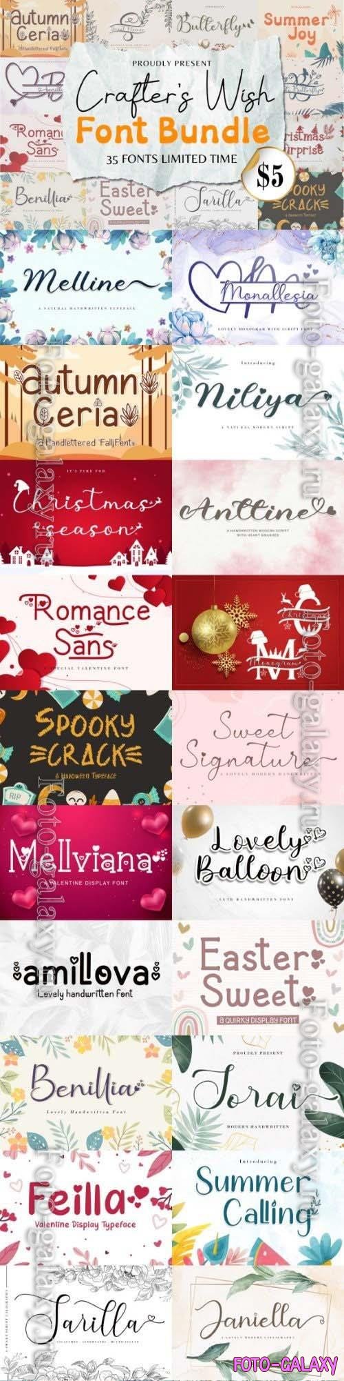 Crafter's Wish Font Bundle