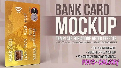 Bank Credit Card Mockup 1345088 - Project for After Effects