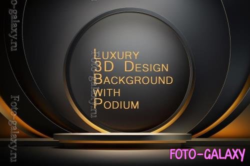 Luxury 3D Design Background with Podium vol 2