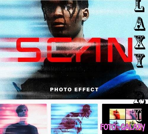 Retro Scan Photo Effect - 35803414