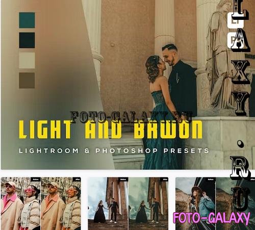6 Light and Brown Lightroom and Photoshop Presets - 5EZDTEH