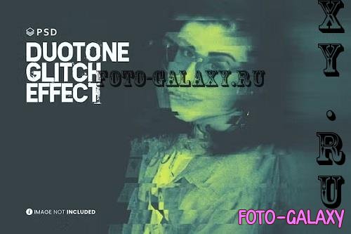 Duotone Glitch Photo Effect - JADDWY8