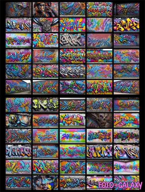 Awesome Graffiti Backgrounds Collection [8K]