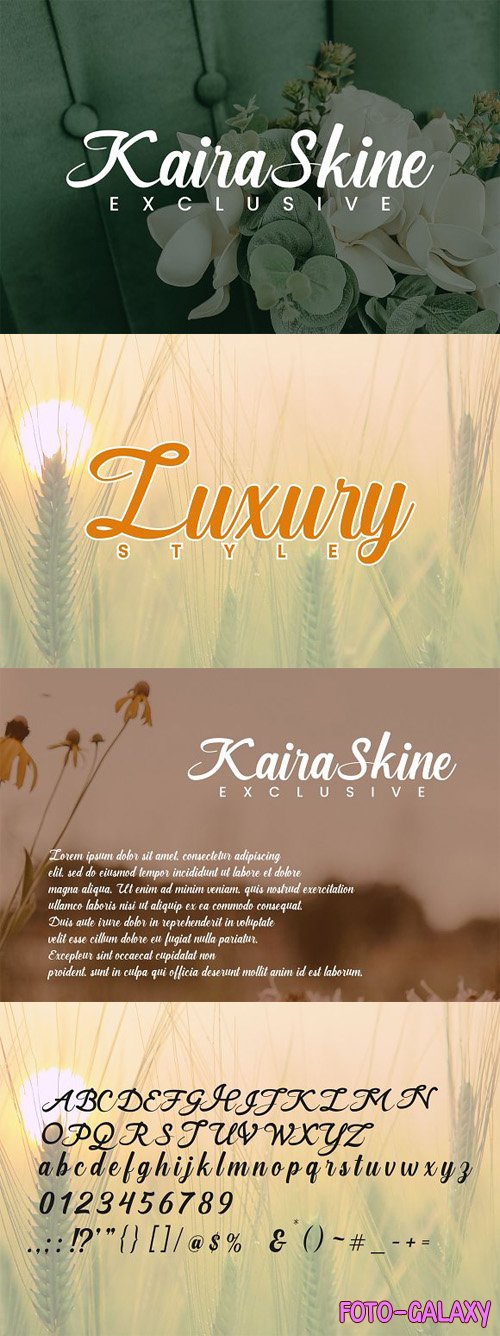 Kaira Skine Script Font