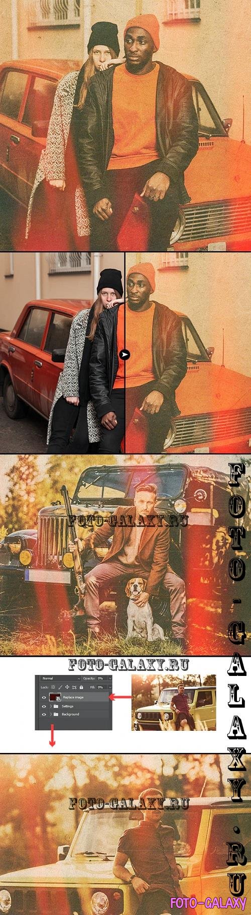 Retro Exposed Film Effect - 47419046