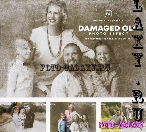 Damaged Old Photo Effects - W5NKYZX