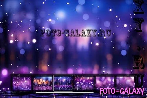 7 Purple Bokeh Light Backgrounds - N3DXZ7H