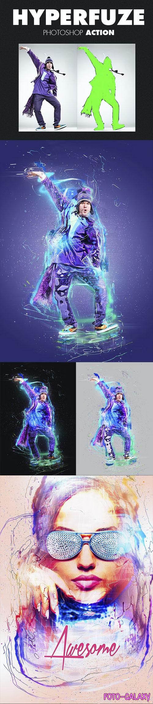 HyperFuze Action for Photoshop