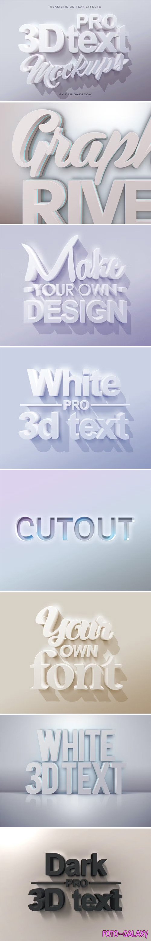 Pro 3D Text Mockups for Photoshop