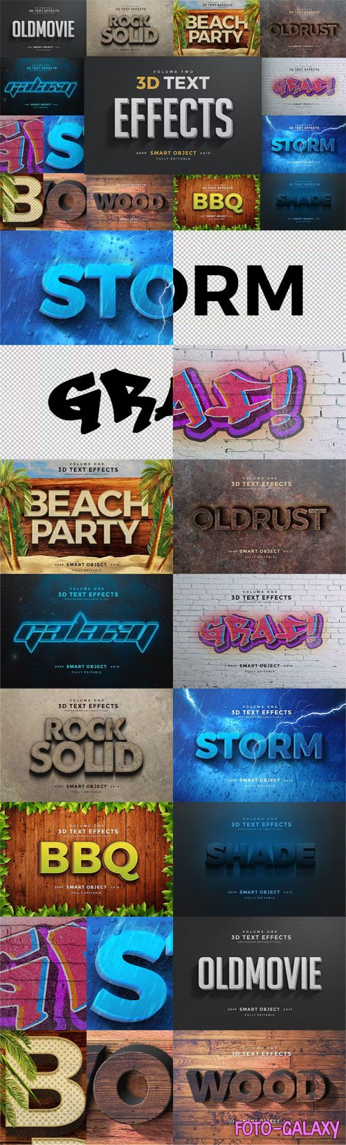 3D Text Effects [Vol.2] for Photoshop