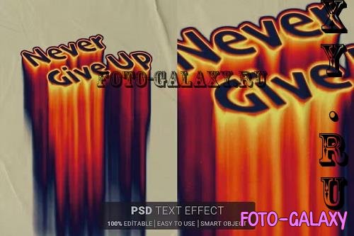 Never Give Up Text Effect - 5GYRDBY