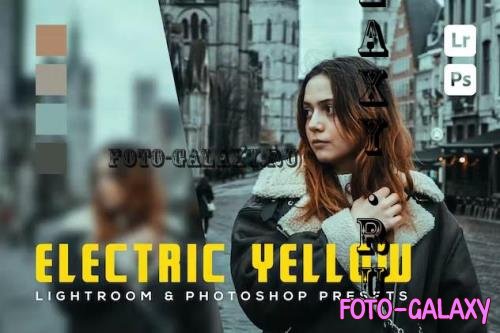 6 Electric yellow Lightroom and Photoshop Presets - EAQFF5Q