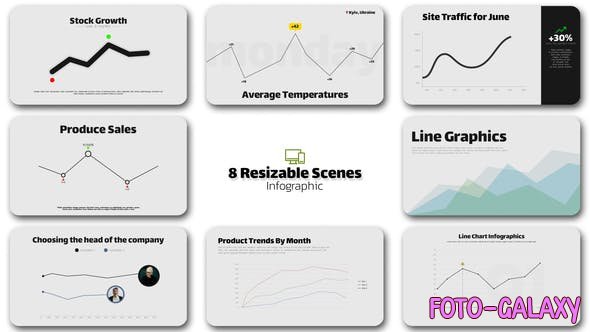 Videohive - Infographic - Line Graphs / AE 47691303