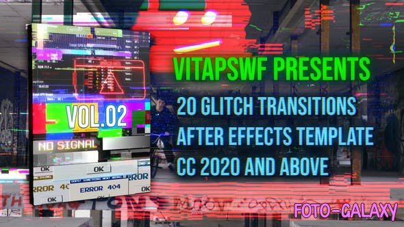 Videohive - Glitch Transitions Vol. 02 47707925