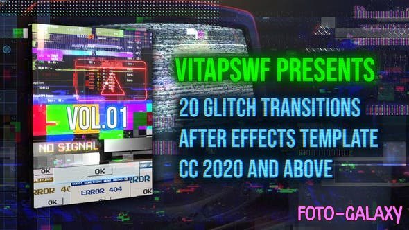 Videohive - Glitch Transitions Vol. 01 47707897